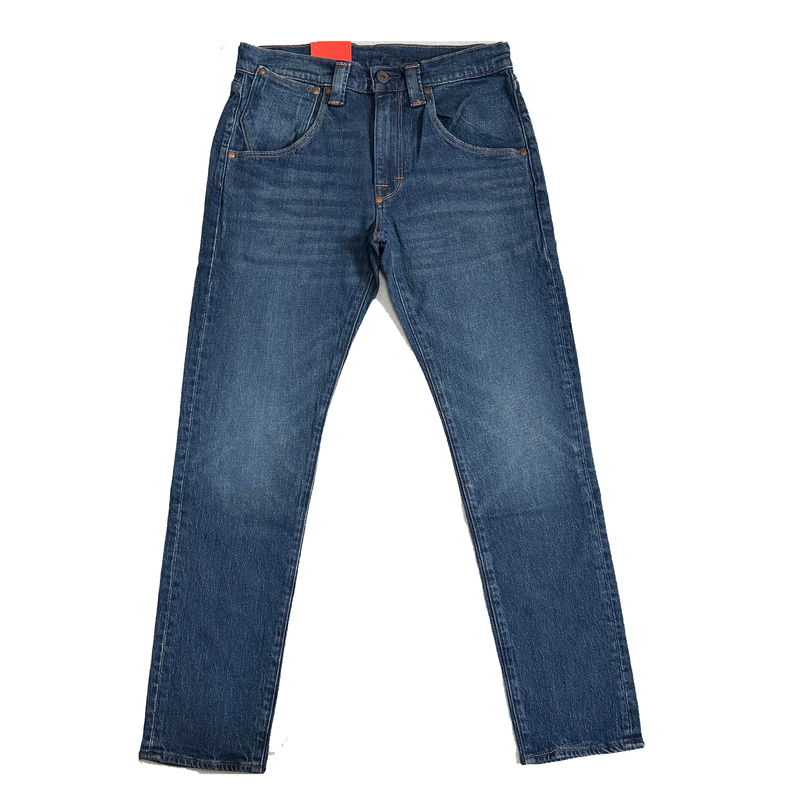 Levis 502 Men's Red American Retro Straight Tapered Original Dark Blue Jeans A2687-0001