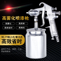 Auto sheet metal paint spray gun high atomization furniture large diameter spray paint spray gun high pressure paint gun W-71W-77