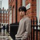 W2x fashion striped sweater woolen men's autumn and winter sweater new men's loose men's top inner wear