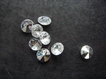 Large round artificial gemstone 3A White zircon rhinestone pointed bottom 10mm spot physical shooting 10 pieces