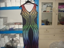 Womens tight knit dress M L each one piece of clearance sale at a loss Price spot physical shooting