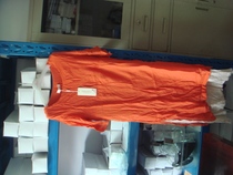 A 10% discount for sale of chiffon double-soft layer short sleeve round neck dress a L-size spot shot