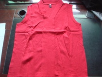 Womens knitted red elastic vest a XL code spot physical shooting clearance price for 31 yuan