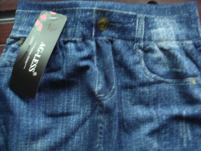 Spring and summer autumn polyester fiber material printed imitation denim pants four-sided elastic tight-fitting high waist flower pants skin fat mm