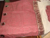 Simple modern thickened sound insulation living room Nordic bedroom balcony sun protection full shading cotton double curtain curtain fabric