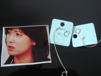 South Korea imported new silver fashion earrings 925 silver production spot physical shooting