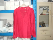 Clearance loss for sale of womens chiffon round neck long sleeve shirt 2XL spot physical shooting 9 90 yuan