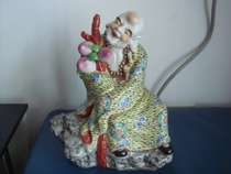 Jingdezhen Wengui porcelain old factory goods sculpture porcelain factory genuine longevity Luohan export porcelain overseas return