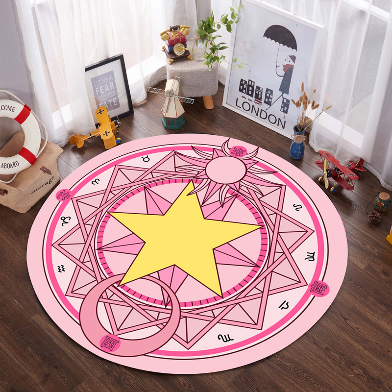 TO-87Northern Europe circular carpet non-slip hanging basket Swivel chair Cushions Simplicity children Computer chair pad Round mat bedroom girl