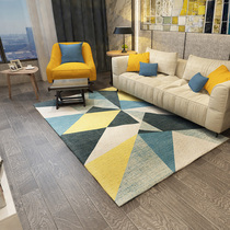 Carpet Living room Large area household ins Nordic sofa coffee table carpet Simple modern room floor mat Bedroom full bunk