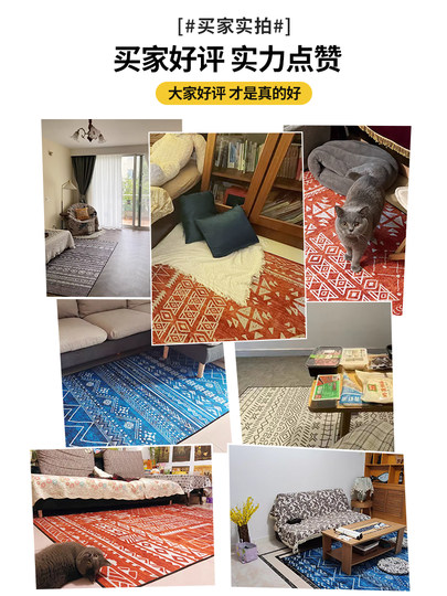Moroccan American carpet living room Nordic home room full bedroom bedside light luxury simple floor mat large area