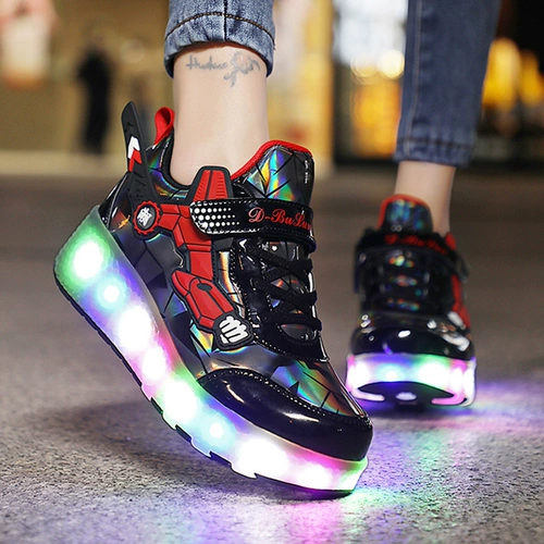 Двухколесные невидимые коньки для взрослых для школьников, детский трансформер