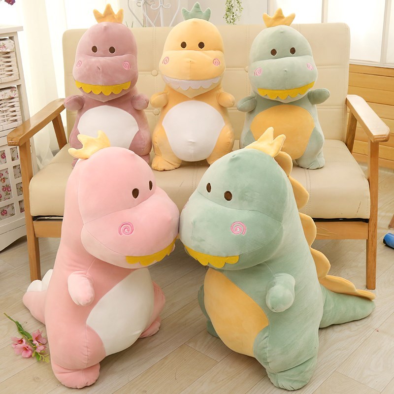 Cartoon cute Godzilla Q version doll plush toy dinosaur doll little monster doll to give children gifts