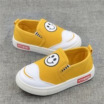 Autumn 1-2-3-4 years old boy boy canvas shoes casual girl Red soft bottom female baby cloth shoes board shoes tide 0