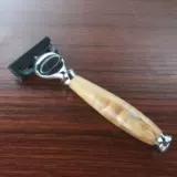 Импортная немецкая высококачественная бритва премиум-класса R55F с березовой ручкой, 5-слойная бритва в подарок для вашего парня