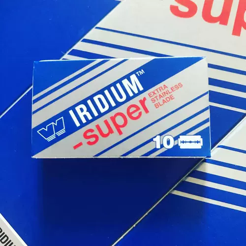 WIZAMET SUPER IRIDIUM Безопасная бритва из нержавеющей стали, лезвие, 50 штук
