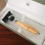 Импортная немецкая высококачественная бритва премиум-класса R55F с березовой ручкой, 5-слойная бритва в подарок для вашего парня