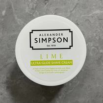 British Simpson Lime West Indian Lime Mens Shaving Cream 180ml