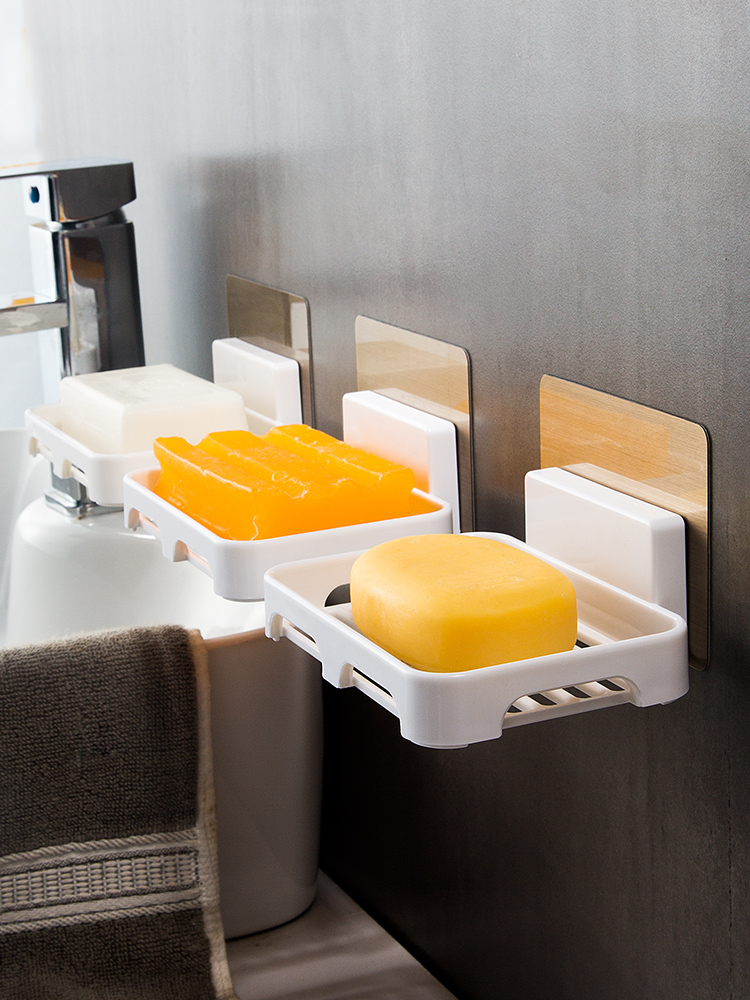 Children's fat box Free punch suction cup wall-mounted powder room wall box Nordic ins adhesive incense box rack