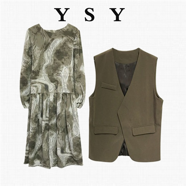 Fat Mm Design Sensator Suit Autumn Clothing New High-end Long-sleeved Dress With Dress Code Display Slim Fit two sets of women 