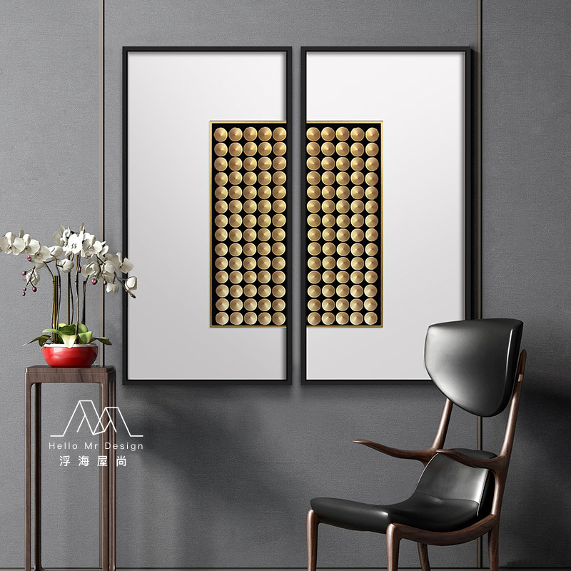 New Chinese Living Room Dining Room Dining Room Bedroom Decoration Painting Modern Minimalist Sofa Background Hung Painting Villa Clubhouse Soft Decorations