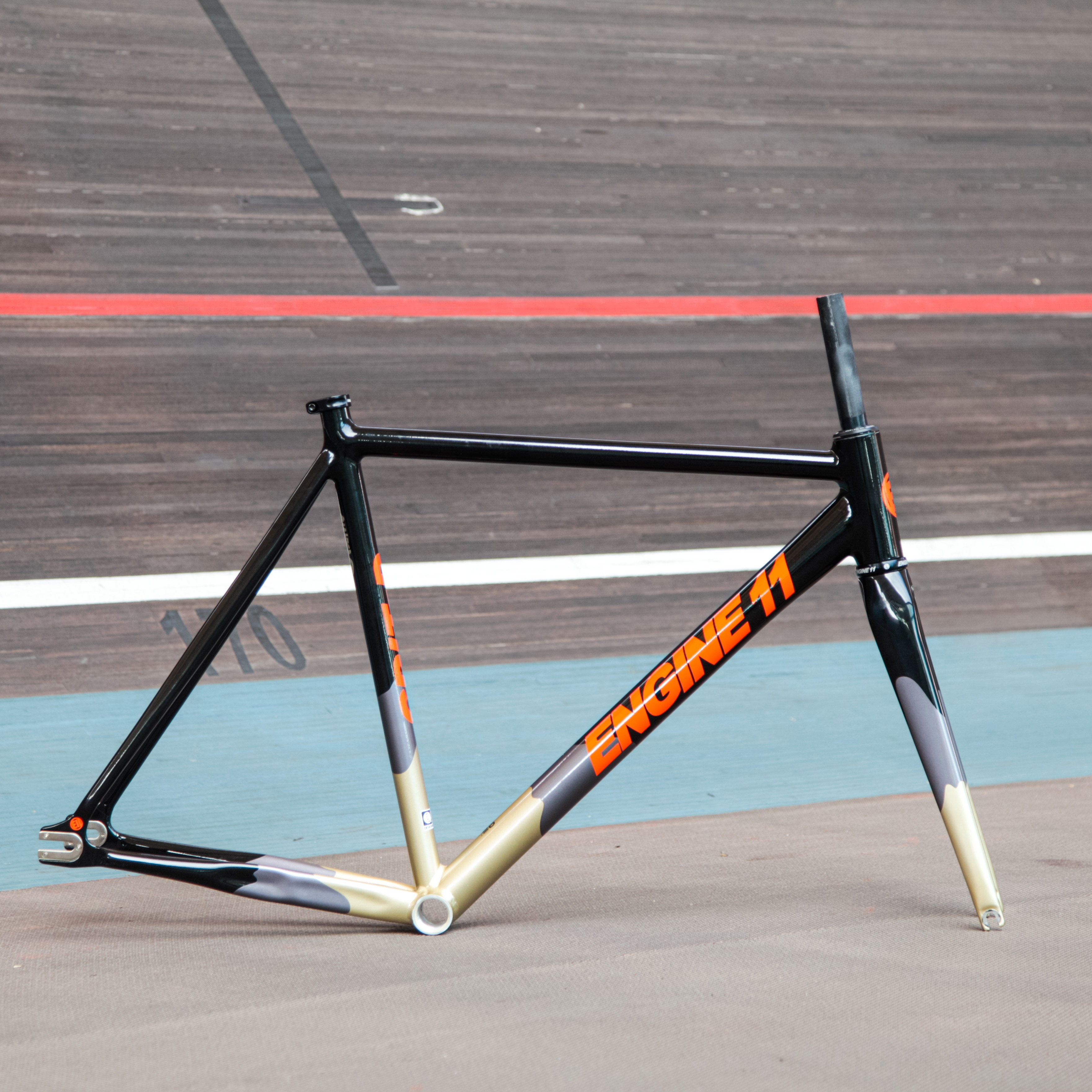 Engine11 Black Orange Color Way Frameset Pizzbikes