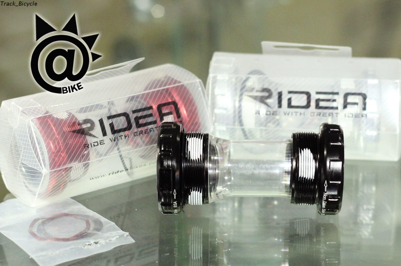 RIDEA one-piece large fluted disc with BB CNC tertiary steel shaft middle shaft (lock tooth type) BB ceramic middle shaft