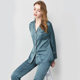 SANDROVENUS Silk Pajamas Women's Long Sleeve Spring Autumn Winter Suit Home Clothes 2023 New Style