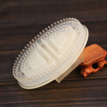 Beauty salon meridian brush Five elements brush White brown meridian brush Silicone head body brush Curvy massage brush