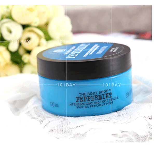 The Body shop Mint Special Moisturising Foot Care 100ml Massage Soft Skin Hot sale ủ lột da chân