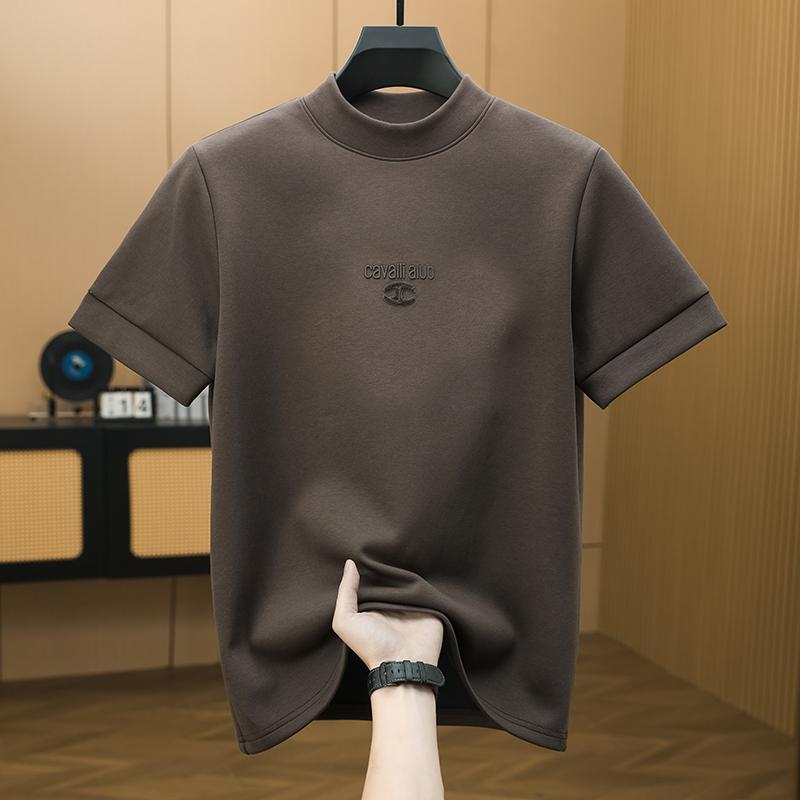 Mamba Cotton Spring and Autumn Thermal Base Layer Half-High Collar Short-Sleeve T-Shirt for Men, Winter Slim-Fit Thickened Heavy-Duty Inner Wear Half-Sleeve Mamba Cotton Spring and Autumn Thermal Base Layer Half-High Collar Short-Sleeve T-Shirt for Men, Winter Slim-Fit Thickened Heavy-Duty Inner Wear Half-Sleeve