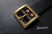 Handmade British dark brown JF baker harness belt Stirrup leather belt Imported from Japan retro Japanese buckle