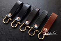 British JE Sedgwick horse reins tea core dyed thick key chain semi-finished material package Non-finished
