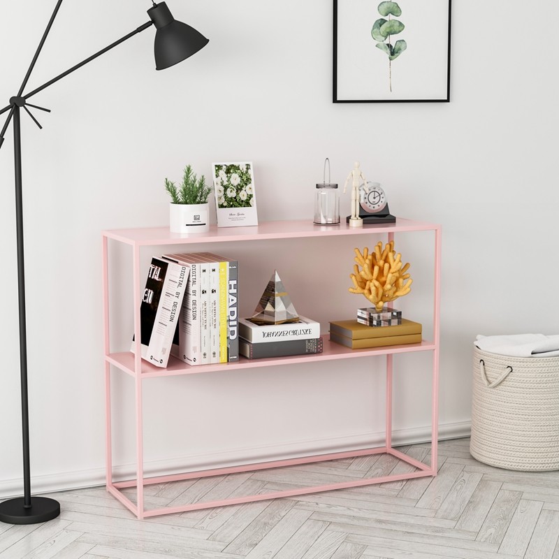 Nordic entry cabinet wrought iron end Jingtai cabinet net red simple entrance table sofa back wall side shelf case