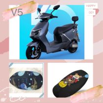 Standing horse electric car V5 sunscreen cushion cover anti-UV seat cover heat insulation cartoon 4 seasons protective sleeve