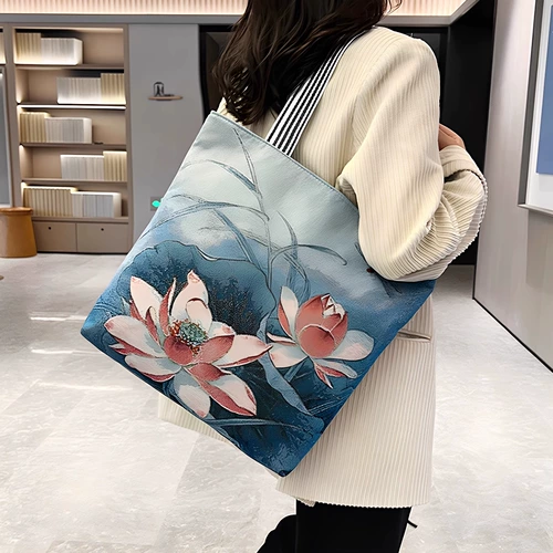 Модный шоппер, тканевый мешок, льняная сумка, сумка на одно плечо, сумка для хранения, ткань оксфорд