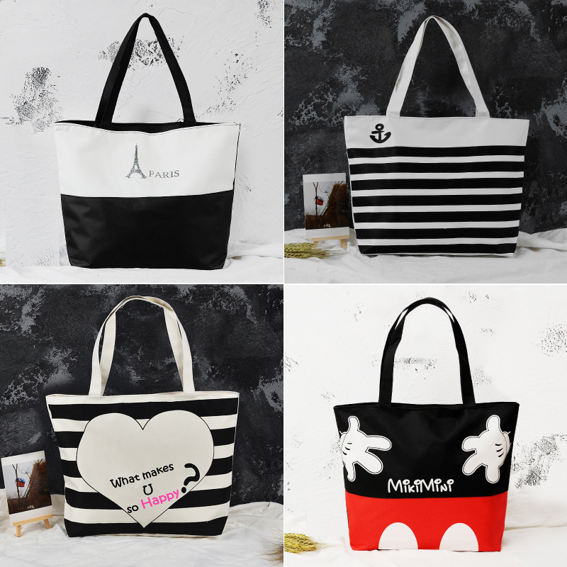 Fashionable canvas bag female shoulder Korean art simple Mori schoolgirl schoolbag green shopping canvas bag