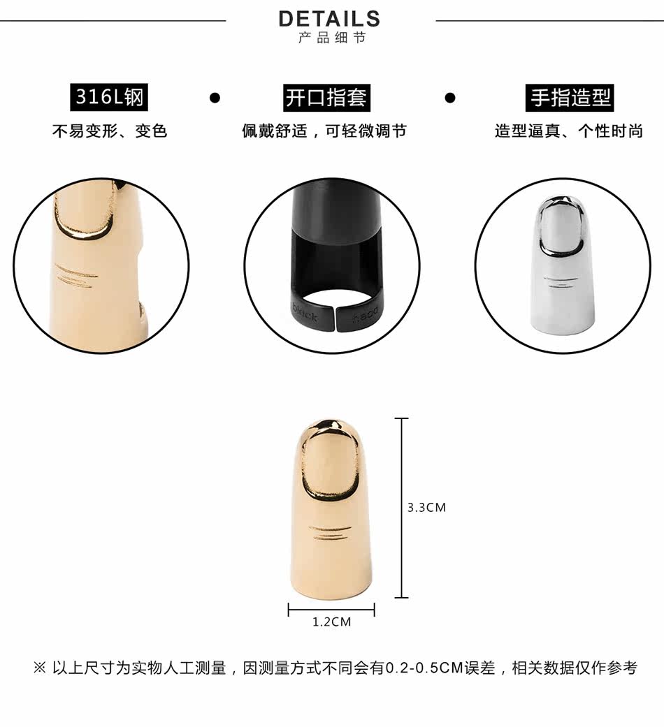 Bague mixte BLACK HEAD en Acier au titane - Ref 3088439 Image 9