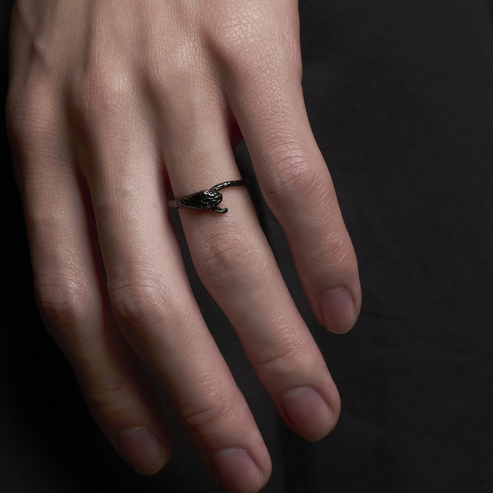 Bague mixte BLACK HEAD en Acier au titane - Ref 3087439 Image 4