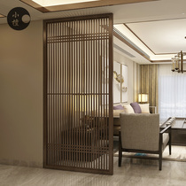 Xiaodan screen all solid wood living room partition new Chinese hotel Teahouse entrance simple modern fence seat screen