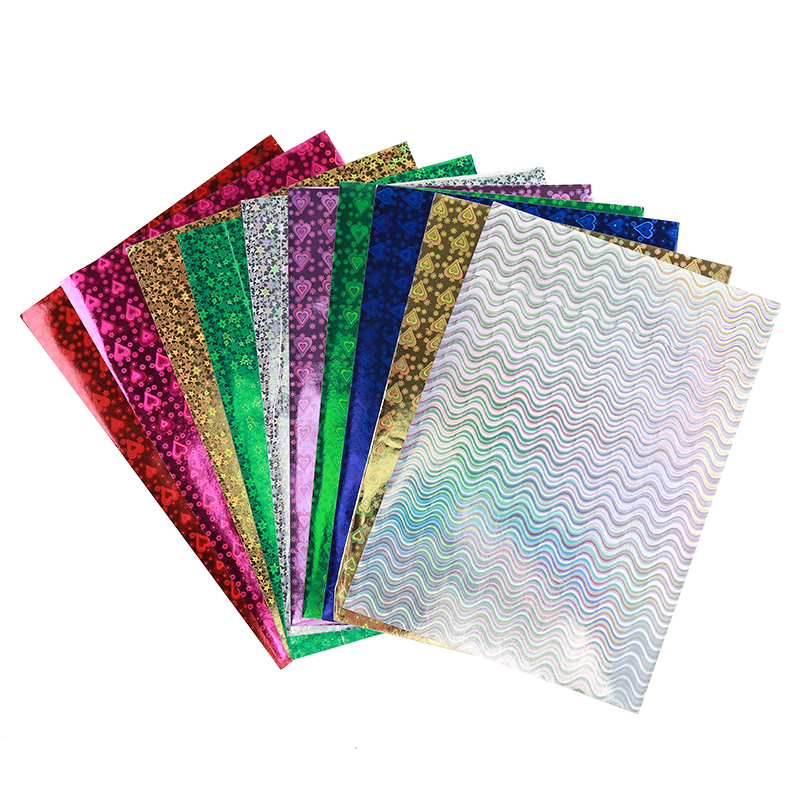 A4 Laser Flash Paper With Back Glue Colorful large sheet Gleaming Paper Children Handmade Paper Merru Color Photocopying Paper Laser Paper