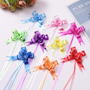 Chinese Valentine's Day Christmas Ribbon 18 Gold-Edged Wedding Supplies Gift Wrapping Butterfly Flower Hand-Tied Flower