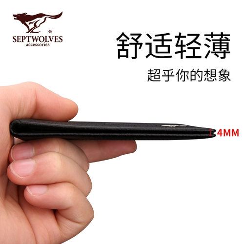 Septwolves, ультратонкий кожаный картхолдер для водительских прав, защитный чехол, из натуральной кожи, воловья кожа