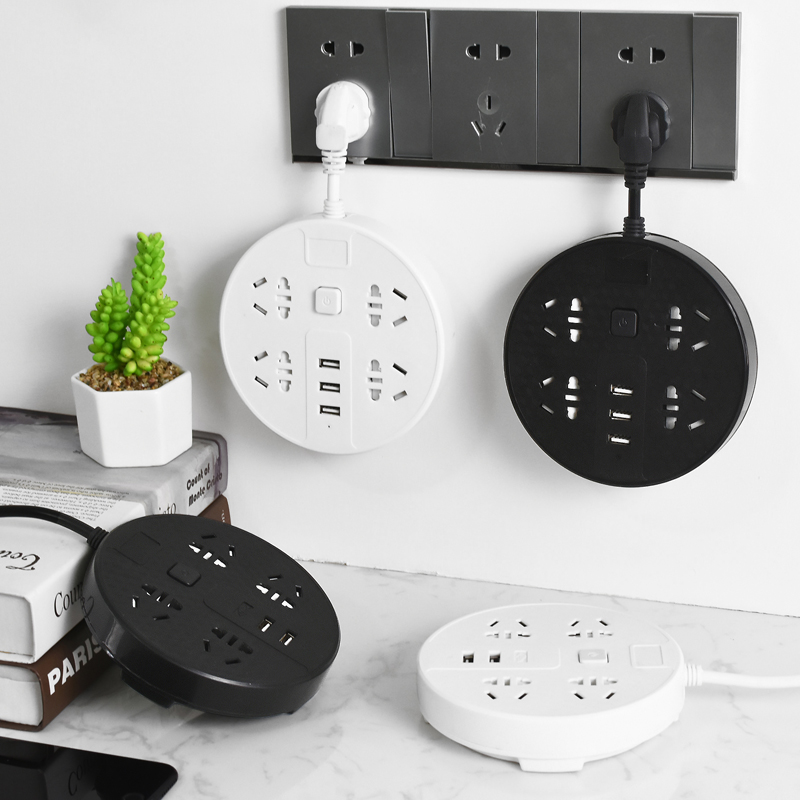 Multifunction Home Student Dormitory Porous Panel Usb Mobile Phone Charging Socket Patch Cord extension cord plugging