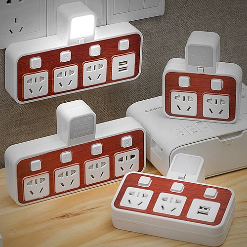 Беспроводное новое удлинитель Антиэлектрический удар с ночным преобразователем гнезда USB Сначала переворачивает два трех четырех преобразованных гарнитура