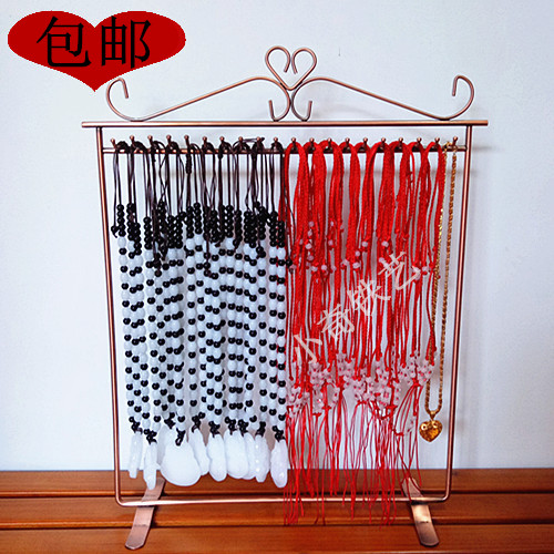 Iron necklace rack jewelry props jewelry display rack necklace display rack hand storage layer rack pendant rack