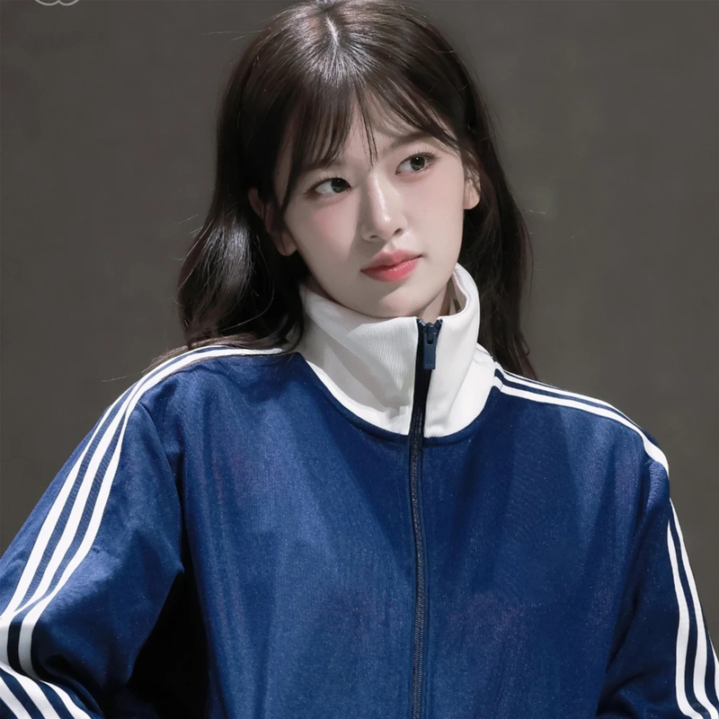 Korean Version of the Same Style Jacket as Used by Kim Ji-Soo, 1:1 Embroidery, Korean Kpop School Uniform Style, Spring and Autumn Cardigan Top for Women and Men