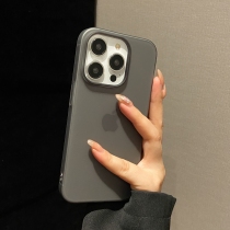 Bare muscle feel ultra-thin hard shell suitable for Apple mobile phone case iPhone14ProMax protective cover 15promax semi-transparent frosted 13promax simple 12 new high-end