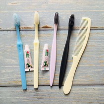 Hotel Soft Film Bag Disposable Toothbrush Toothbrush Shower Cap Comb Care Package Slippers Toiletries Customized