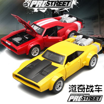 Jiaye Dodge car model war horse sports car alloy model light return car childrens toys metal car model